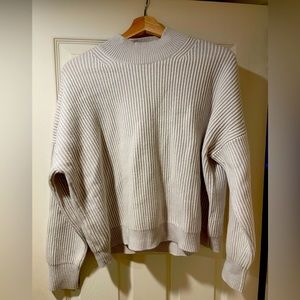 Boden 100% cashmere gray ribbed sweater